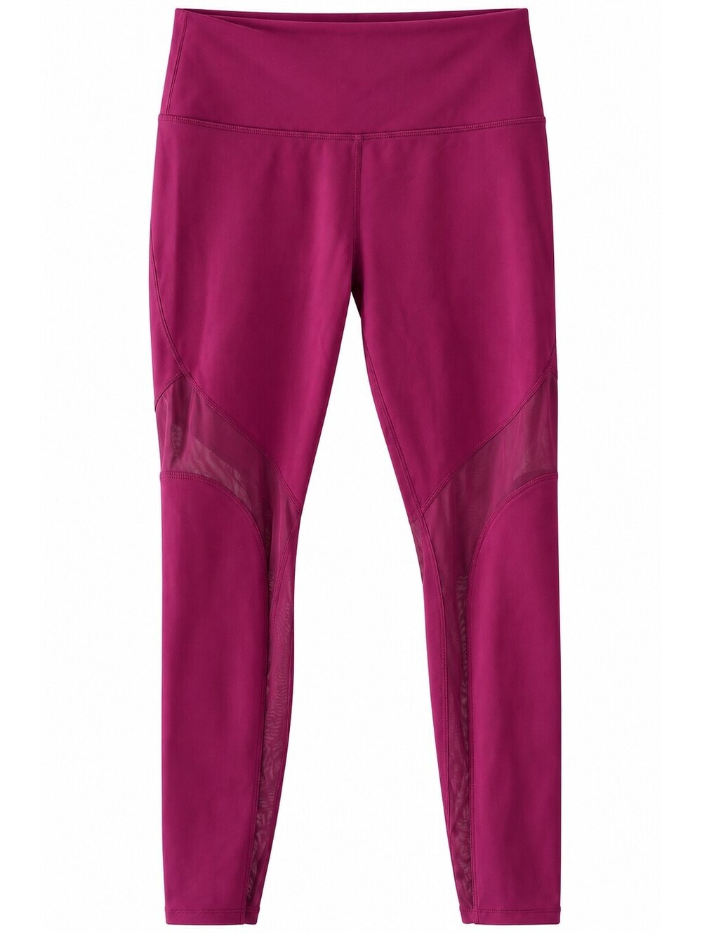 Fabletics High-Waisted Powerhold Purple Leggings with Mesh Panels Size XXS